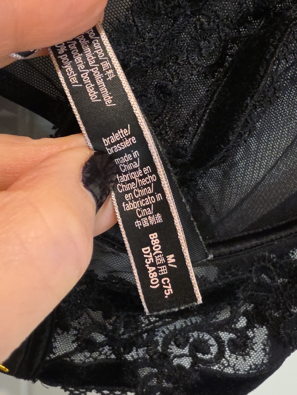 Victoria's Secret Sheer Lace Front-Close Bralette Size Medium - Picture 4 of 6